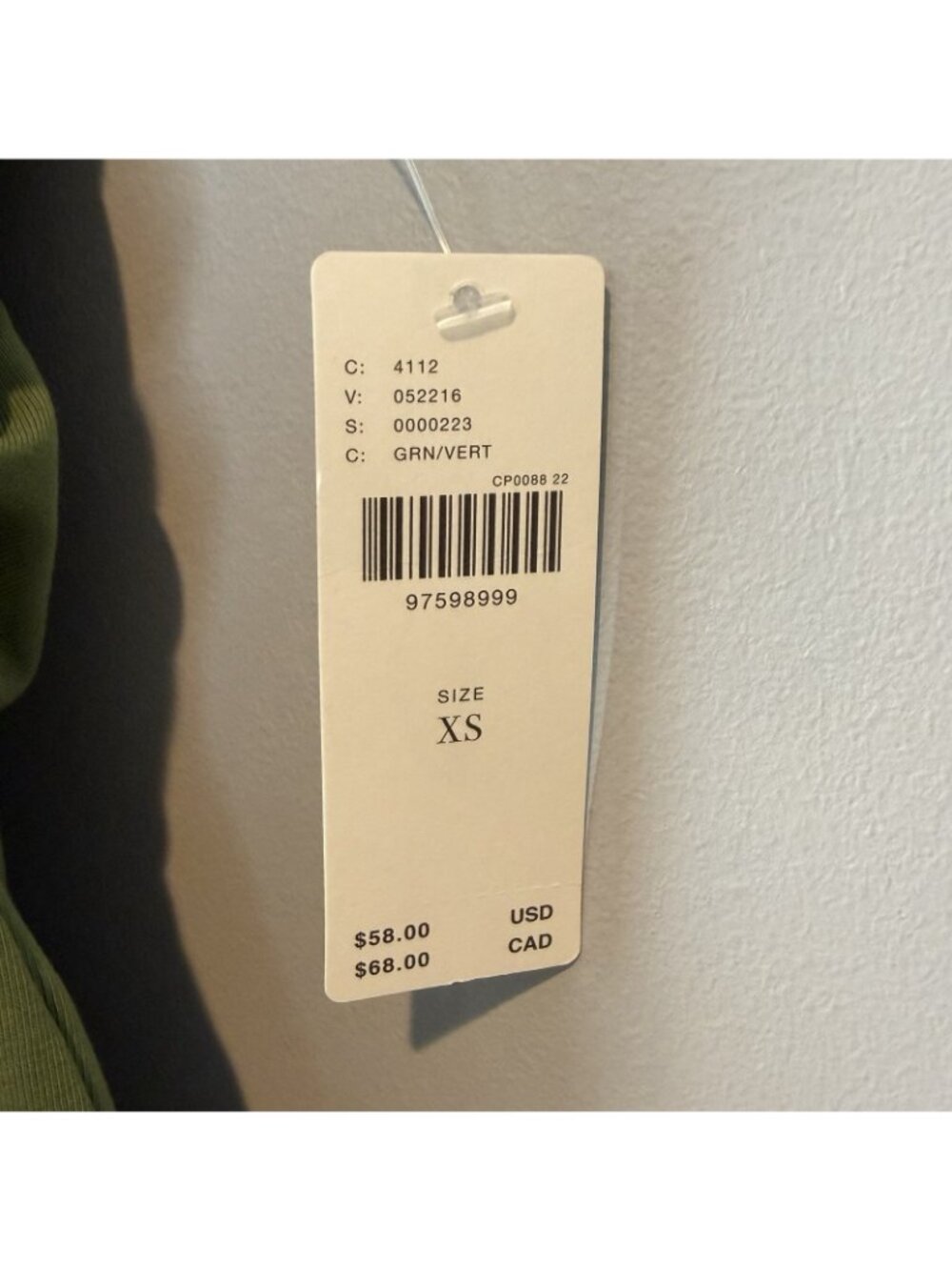 Pilcro Polo Tank Womens Size XS Olive Green NWT Anthropologie Ruched Sleeveless - Picture 2 of 10